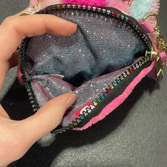 Ty Fantasia Pink Unicorn Mini Crossbody Plush Purse For Little Girls - Picture 6 of 13